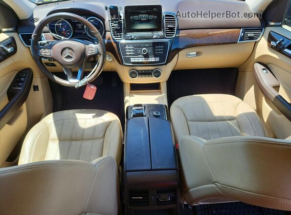 4JGDA5HB5JB065803 2018 MERCEDES-BENZ GLE Синий Вид панели приборов