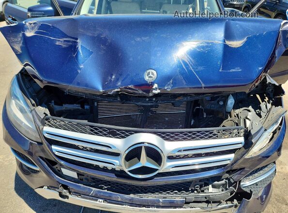 4JGDA5HB5JB065803 2018 MERCEDES-BENZ GLE Синий Вид подкапотного пространства