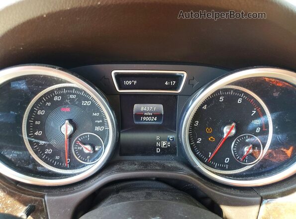 4JGDA5HB6HA978280 2017 MERCEDES-BENZ GLE Black Instrument cluster view