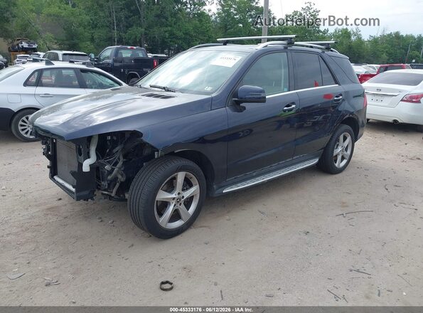 4JGDA5HB6JB008915 2018 MERCEDES-BENZ GLE 350 Dark Blue Передня ліва чверть
