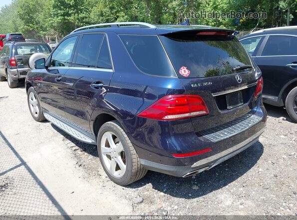 4JGDA5HB7HA847424 2017 MERCEDES-BENZ GLE 350 Blue Trasero izquierdo