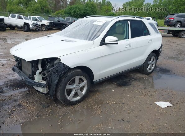 4JGDA5HB7HA882349 2017 MERCEDES-BENZ GLE 350 White წინა მარცხენა ხედი სამი მეოთხედიდან