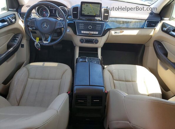 4JGDA5HB7HA962623 2017 MERCEDES-BENZ GLE White Dashboard view