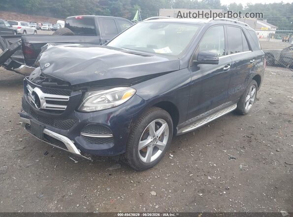 4JGDA5HB7HA989899 2017 MERCEDES-BENZ GLE 350 Dark Blue Передняя левая четверть