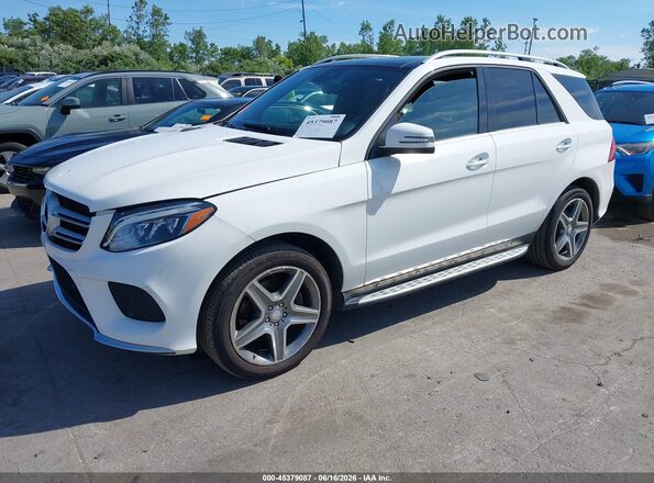 4JGDA5HB8HA817929 2017 MERCEDES-BENZ GLE 350 Белый Передняя левая четверть