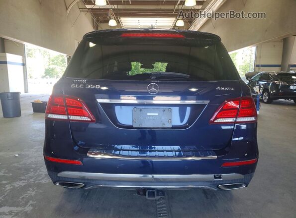 4JGDA5HB9GA792649 2016 MERCEDES-BENZ GLE Blue Vista trasera