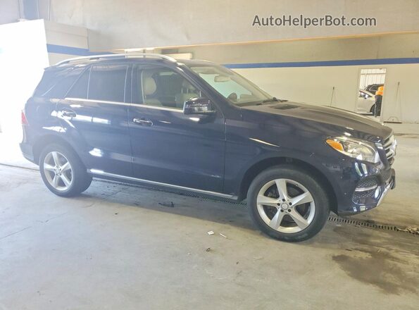 4JGDA5HB9GA792649 2016 MERCEDES-BENZ GLE Blue Delantero derecho