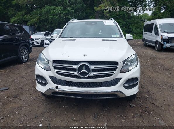 4JGDA5HB9JB010481 2018 MERCEDES-BENZ GLE 350 White Instrument cluster view