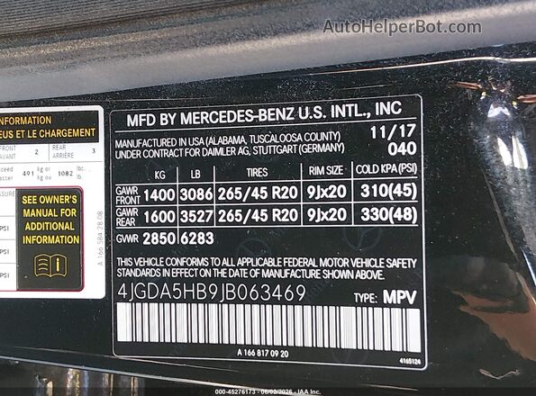 4JGDA5HB9JB063469 2018 MERCEDES-BENZ GLE 350 Black 