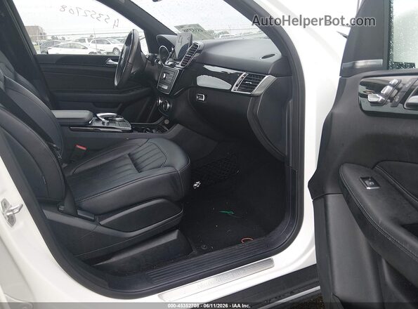 4JGDA5HBXHA991713 2017 MERCEDES-BENZ GLE 350 White Widok wnętrza z przodu