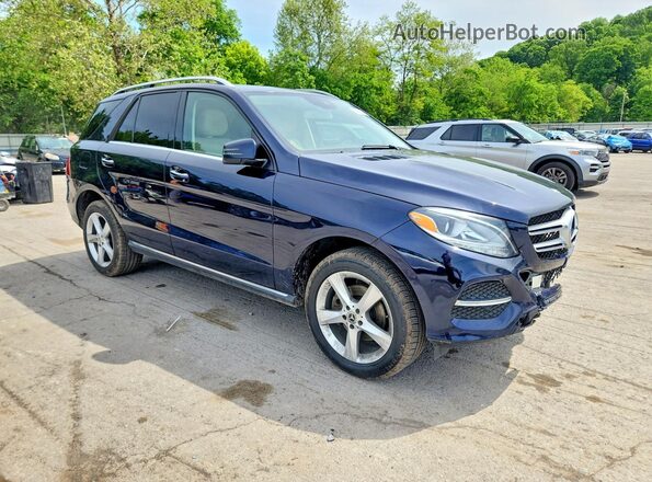 4JGDA5HBXJB063822 2018 MERCEDES-BENZ GLE Blue Przód prawy