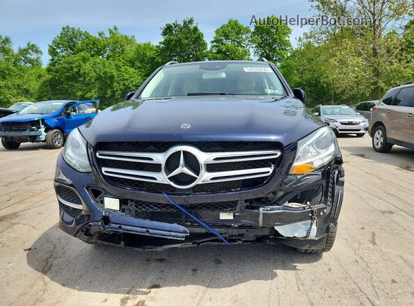 4JGDA5HBXJB063822 2018 MERCEDES-BENZ GLE Blue Widok z przodu