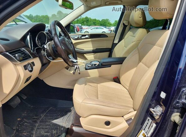 4JGDA5HBXJB063822 2018 MERCEDES-BENZ GLE Blue Widok wnętrza z przodu