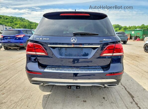 4JGDA5HBXJB063822 2018 MERCEDES-BENZ GLE Blue Widok z tyłu