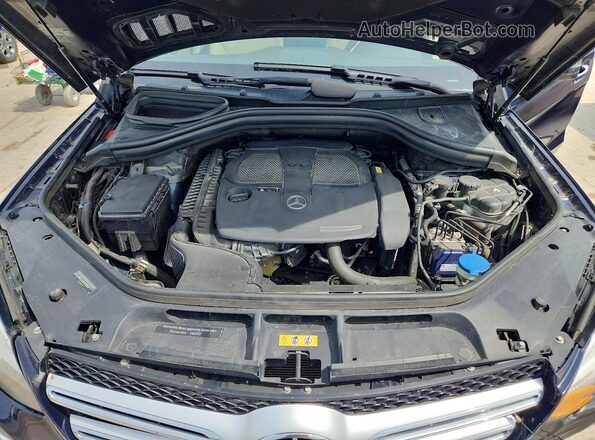 4JGDA5HBXJB063822 2018 MERCEDES-BENZ GLE Blue Widok komory silnika