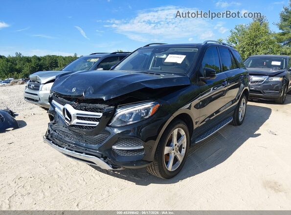 4JGDA5HBXJB179165 2018 MERCEDES-BENZ GLE 350 Черный Передняя левая четверть