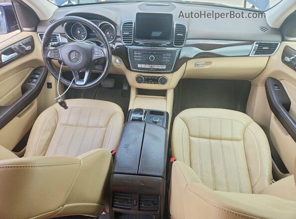 4JGDA5JB0HA939873 2017 MERCEDES-BENZ GLE Blue Widok deski rozdzielczej