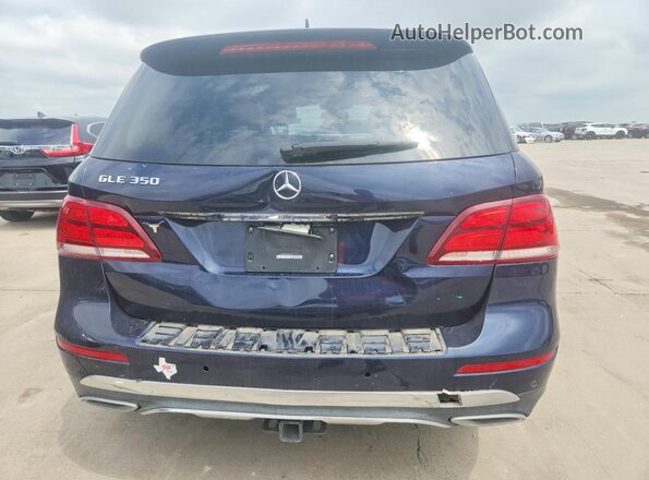 4JGDA5JB0HA939873 2017 MERCEDES-BENZ GLE Blue Widok z tyłu