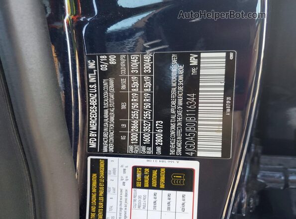 4JGDA5JB0JB116344 2018 MERCEDES-BENZ GLE Синий 