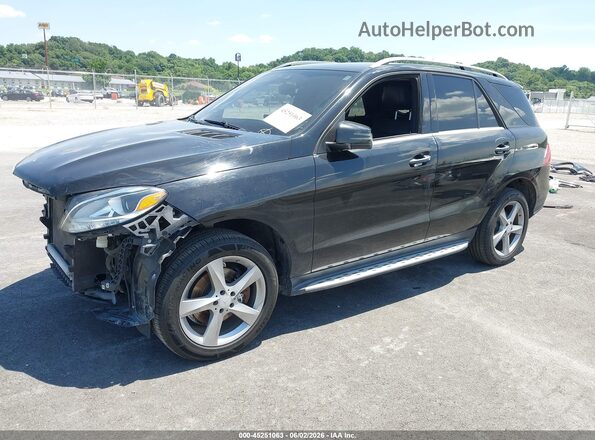 4JGDA5JB1GA803301 2016 MERCEDES-BENZ GLE 350 Black Передня ліва чверть