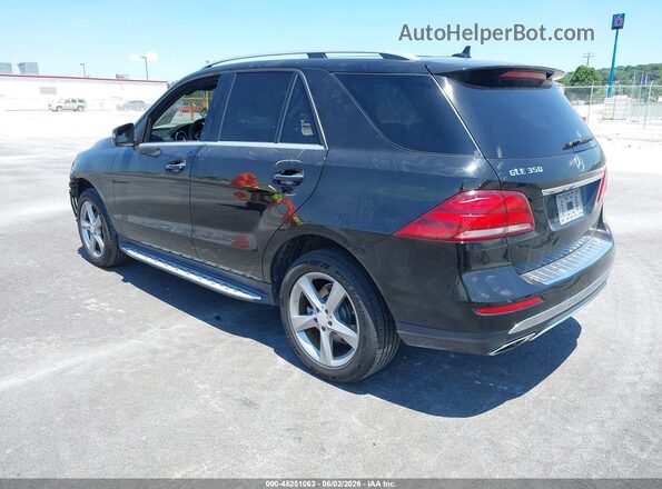 4JGDA5JB1GA803301 2016 MERCEDES-BENZ GLE 350 Black Задня ліва чверть