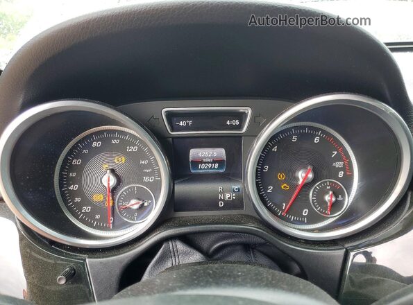4JGDA5JB1HA816888 2017 MERCEDES-BENZ GLE Black Instrument cluster view