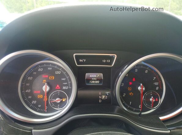4JGDA5JB1HA874631 2017 MERCEDES-BENZ GLE Black Widok zestawu wskaźników
