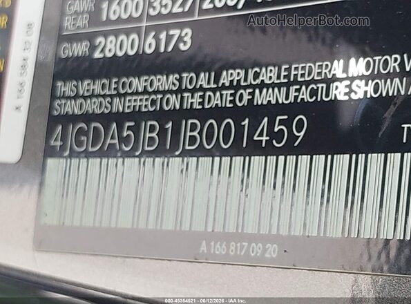 4JGDA5JB1JB001459 2018 MERCEDES-BENZ GLE 350 Gray Вид підкапотного простору