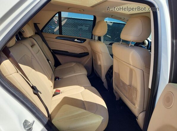 4JGDA5JB2GA645518 2016 MERCEDES-BENZ GLE Белый Вид задних сидений