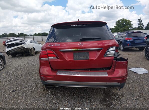 4JGDA5JB2GA767103 2016 MERCEDES-BENZ GLE 350 Red 