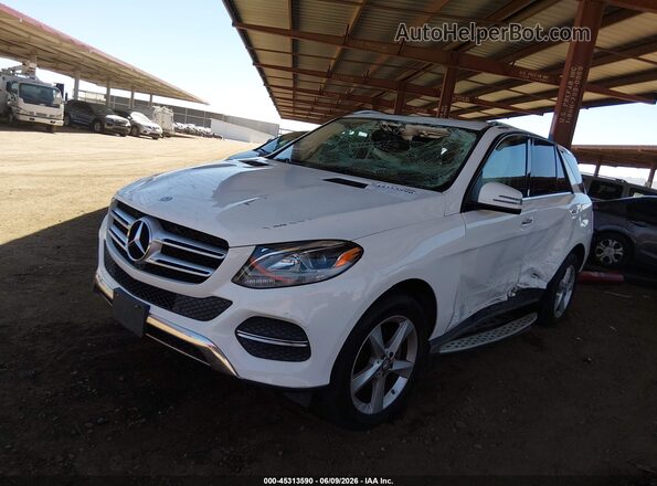 4JGDA5JB3GA691567 2016 MERCEDES-BENZ GLE 350 White Widok z przodu