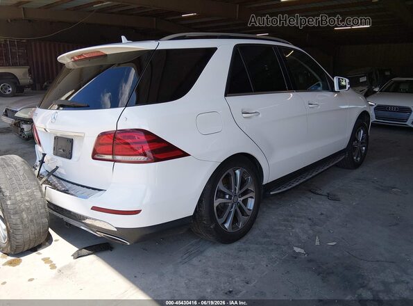 4JGDA5JB4GA626582 2016 MERCEDES-BENZ GLE 350 White Tył prawy