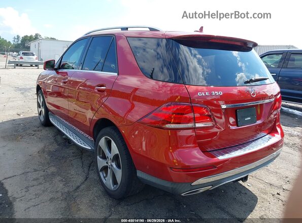 4JGDA5JB5GA764180 2016 MERCEDES-BENZ GLE 350 Красный Задняя левая четверть
