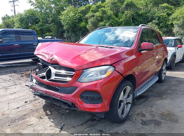 4JGDA5JB5GA764180 2016 MERCEDES-BENZ GLE 350 Красный Передняя левая четверть