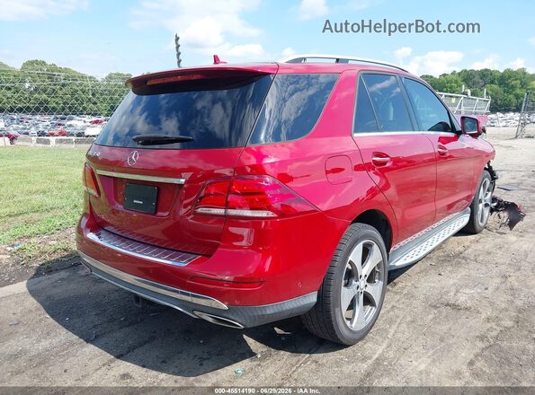 4JGDA5JB5GA764180 2016 MERCEDES-BENZ GLE 350 Красный Задняя правая четверть