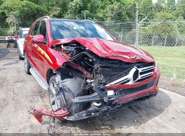 4JGDA5JB5GA764180 2016 MERCEDES-BENZ GLE 350 Красный Вид спереди