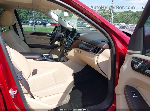 4JGDA5JB5GA764180 2016 MERCEDES-BENZ GLE 350 Красный Вид салона спереди