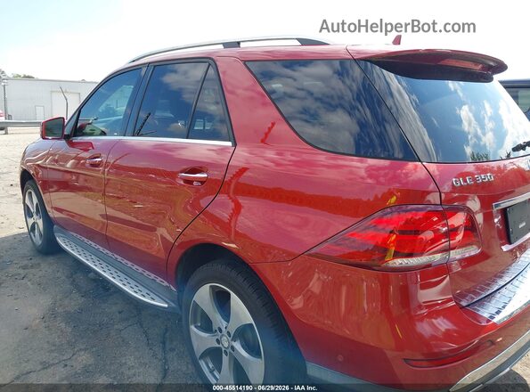 4JGDA5JB5GA764180 2016 MERCEDES-BENZ GLE 350 Красный Панорамный вид салона 360°