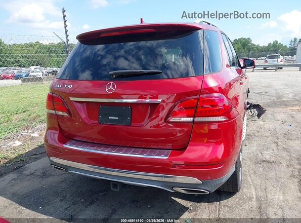 4JGDA5JB5GA764180 2016 MERCEDES-BENZ GLE 350 Красный 