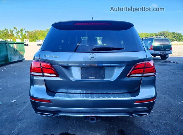 4JGDA5JB5JB170254 2018 MERCEDES-BENZ GLE Gray Rear view