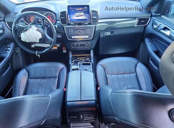 4JGDA5JB5JB170254 2018 MERCEDES-BENZ GLE Gray Dashboard view
