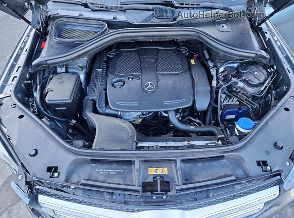 4JGDA5JB5JB170254 2018 MERCEDES-BENZ GLE Gray Engine compartment view