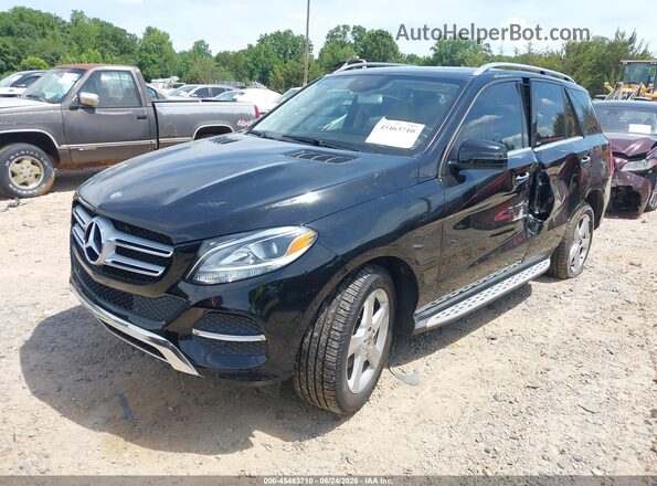 4JGDA5JB6HA875953 2017 MERCEDES-BENZ GLE 350 Черный Передняя левая четверть