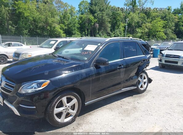 4JGDA5JB6JB100522 2018 MERCEDES-BENZ GLE 350 Black წინა მარცხენა ხედი სამი მეოთხედიდან