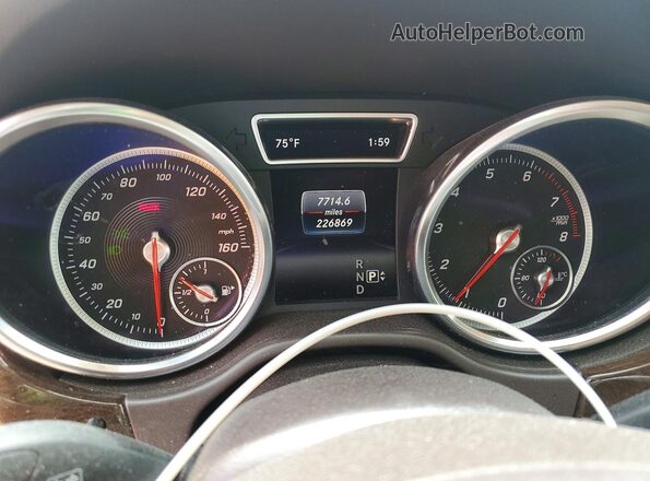 4JGDA5JB7GA694553 2016 MERCEDES-BENZ GLE White Widok zestawu wskaźników