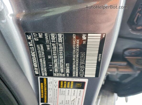 4JGDA5JB7JB002860 2018 MERCEDES-BENZ GLE Gray Вид підкапотного простору