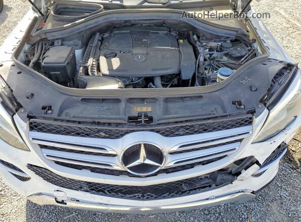 4JGDA5JB8HA845921 2017 MERCEDES-BENZ GLE White Vista del compartimento del motor