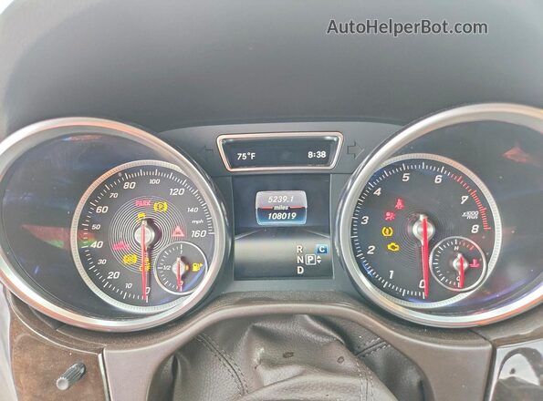 4JGDA5JB8JB047001 2018 MERCEDES-BENZ GLE Gray Вид щитка приладів