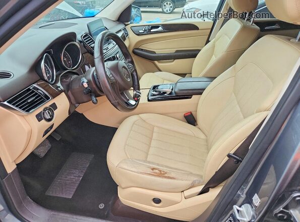 4JGDA5JB8JB047001 2018 MERCEDES-BENZ GLE Gray Вид салону спереду