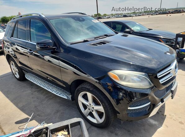4JGDA5JB9GA684249 2016 MERCEDES-BENZ GLE Black Przód prawy